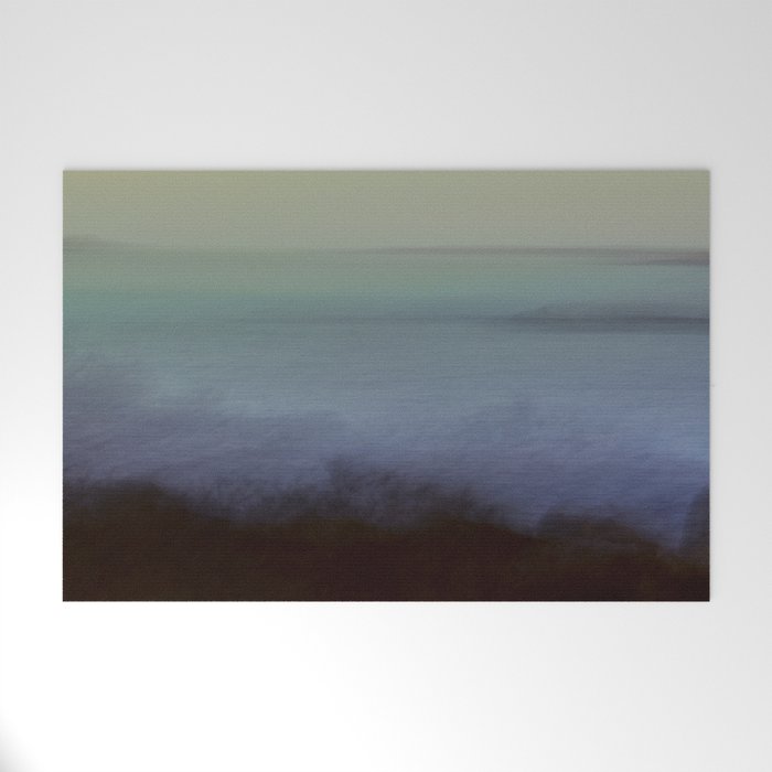 aurora borealis - abstract nature photograph square art Welcome Mat Gallery Image 1