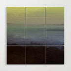 aurora borealis - abstract nature photograph square art Wood Wall Art Gallery Image 1