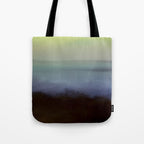 aurora borealis - abstract nature photograph square art Tote Bag Gallery Image 1