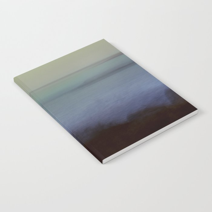 aurora borealis - abstract nature photograph square art Notebook Gallery Image 2