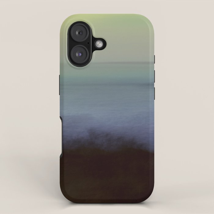 aurora borealis - abstract nature photograph square art iPhone Case Gallery Image 1