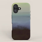 aurora borealis - abstract nature photograph square art iPhone Case Gallery Image 1