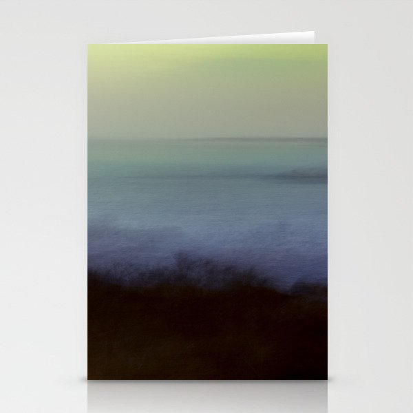 aurora borealis - abstract nature photograph square art Stationery Card Gallery Image 1