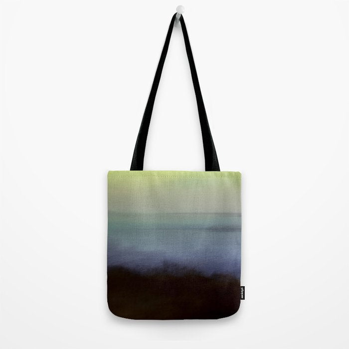aurora borealis - abstract nature photograph square art Tote Bag Gallery Image 2