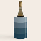 Minimal Retro Sunset Sunrise - Nautical Ocean Blue Wine Chiller Gallery Image 1