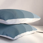 Minimal Retro Sunset Sunrise - Nautical Ocean Blue Pillow Sham Gallery Image 3
