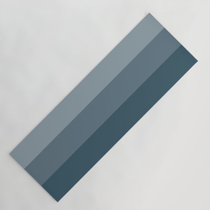 Minimal Retro Sunset Sunrise - Nautical Ocean Blue Yoga Mat Gallery Image 1
