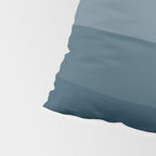 Minimal Retro Sunset Sunrise - Nautical Ocean Blue Pillow Sham Gallery Image 4