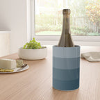 Minimal Retro Sunset Sunrise - Nautical Ocean Blue Wine Chiller Gallery Image 4