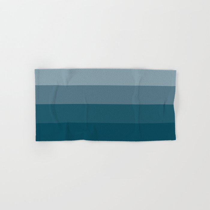 Minimal Retro Sunset Sunrise - Nautical Ocean Blue Towels Gallery Image 1