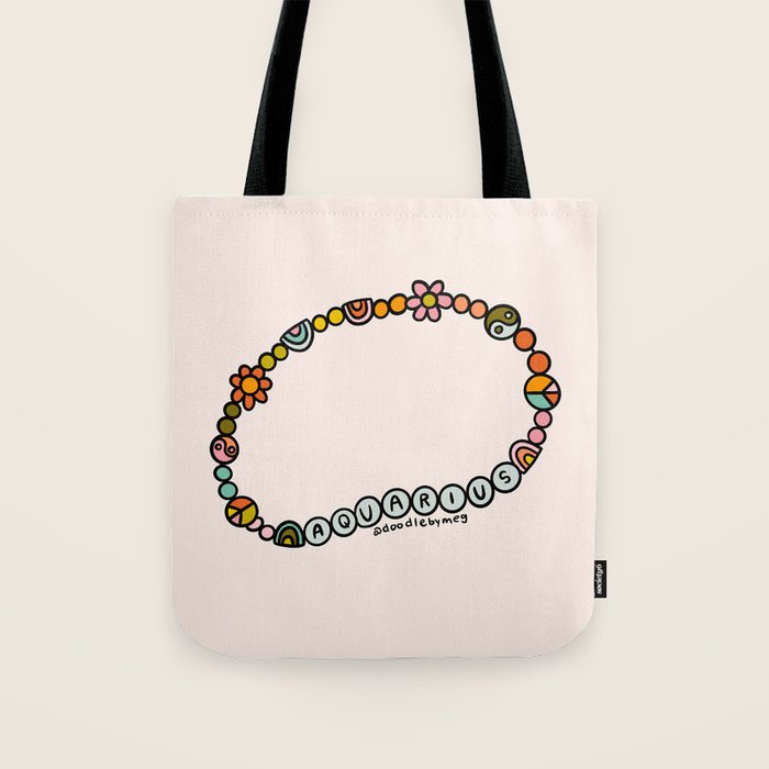 Aquarius Friendship Bracelet Tote Bag Gallery Image 1