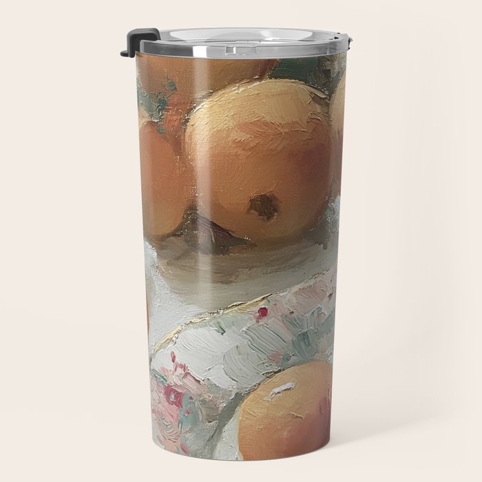 Vintage Peaches Travel Mug Gallery Image 3