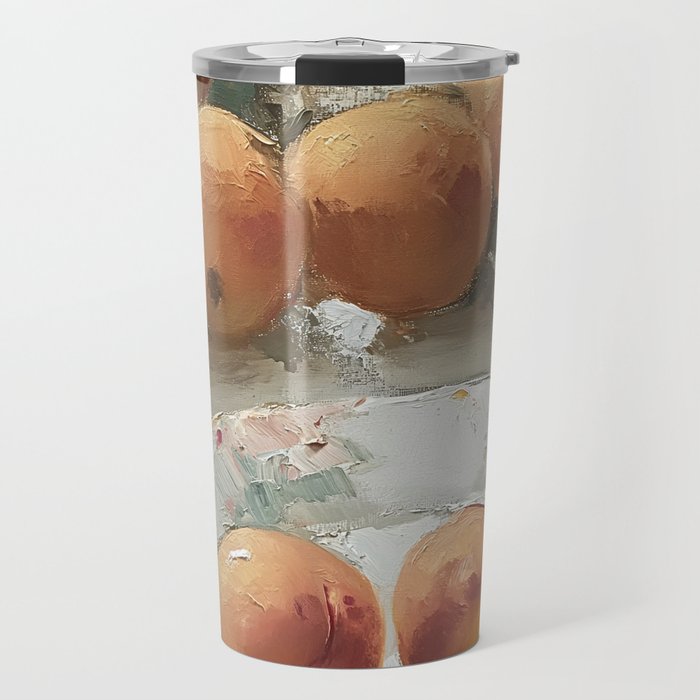 Vintage Peaches Travel Mug Gallery Image 1
