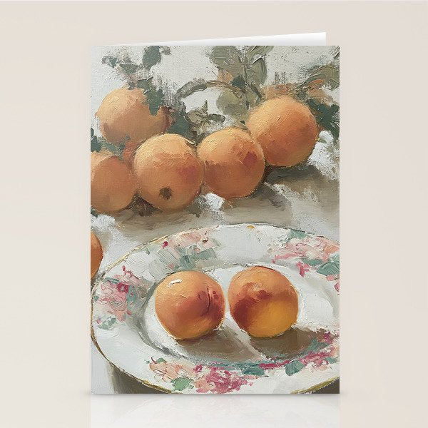 Vintage Peaches Stationery Card Gallery Image 2