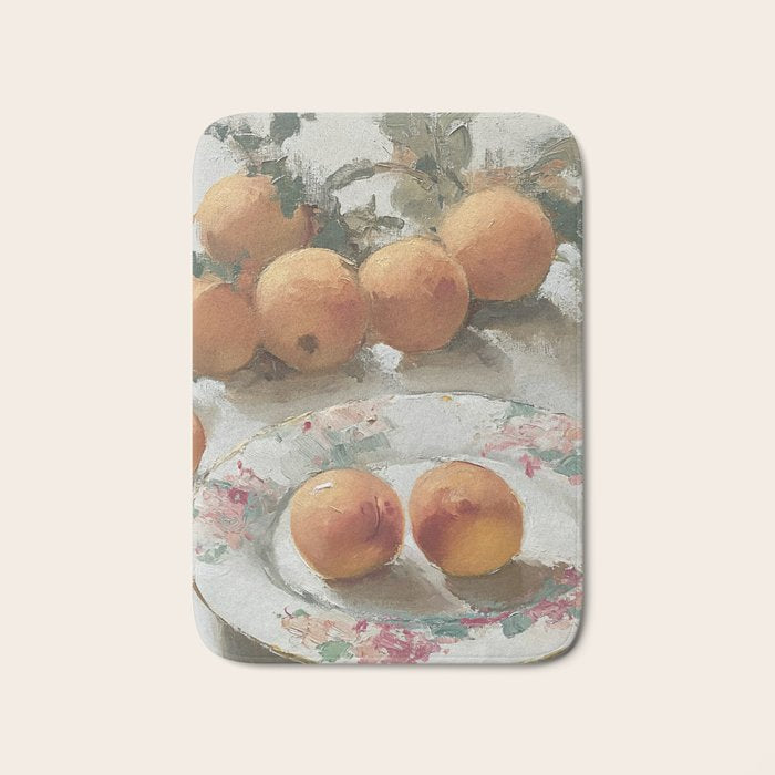 Vintage Peaches Bath Mat Gallery Image 1