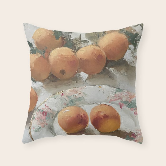 Vintage Peaches Throw Pillow Gallery Image 6