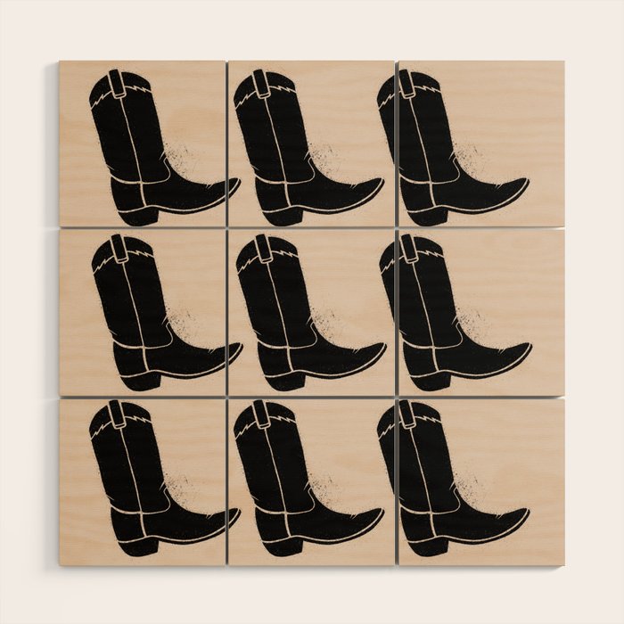 boot scoot Wood Wall Art Gallery Image 1