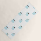 Retro coffee cup cartoon pattern Yoga Mat Gallery Image 1
