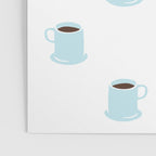 Retro coffee cup cartoon pattern Poster Gallery Image 3