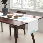 Retro coffee cup cartoon pattern Table Runner Gallery Image 2