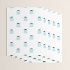 Retro coffee cup cartoon pattern Wrapping Paper Gallery Image 3