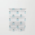 Retro coffee cup cartoon pattern Wall Hanging Gallery Image 1