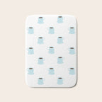 Retro coffee cup cartoon pattern Bath Mat Gallery Image 1