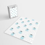Retro coffee cup cartoon pattern Jigsaw Puzzle Gallery Image 2