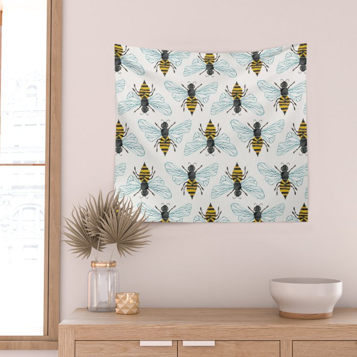 Honey Bee Wall Tapestry Gallery Image 2
