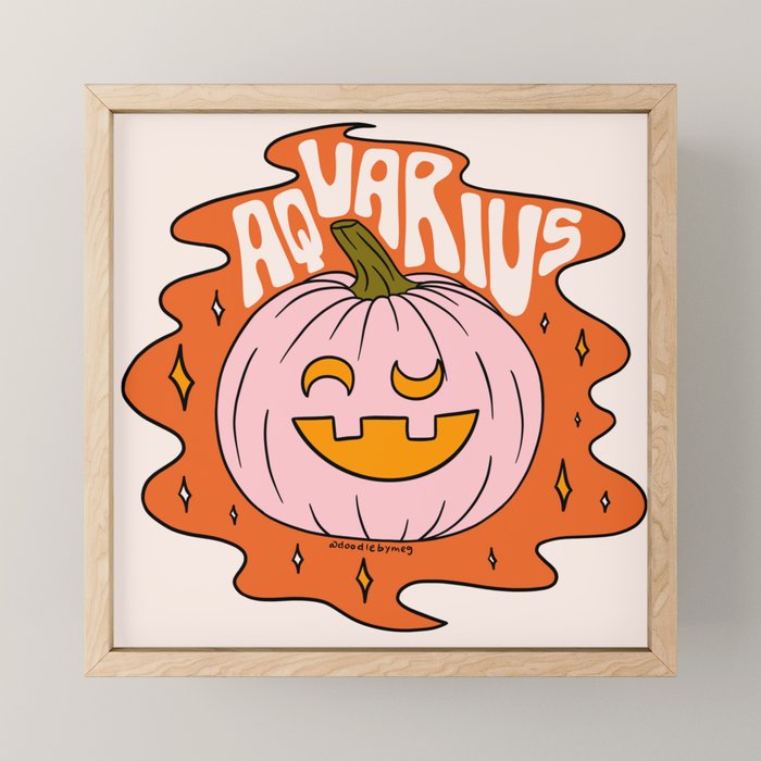 Aquarius Jack O Lantern Mini Art Print Gallery Image 1