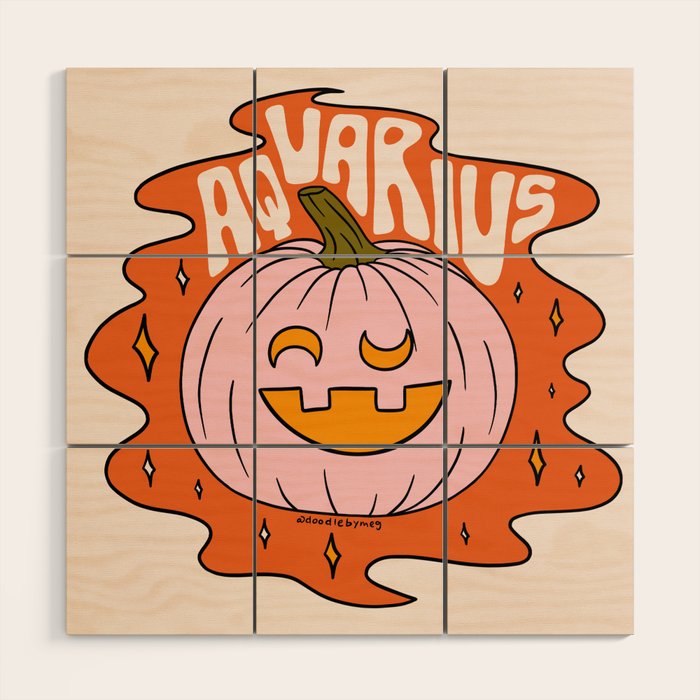 Aquarius Jack O Lantern Wood Wall Art Gallery Image 1