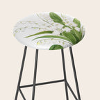 white lily of valley Stool Gallery Image 2