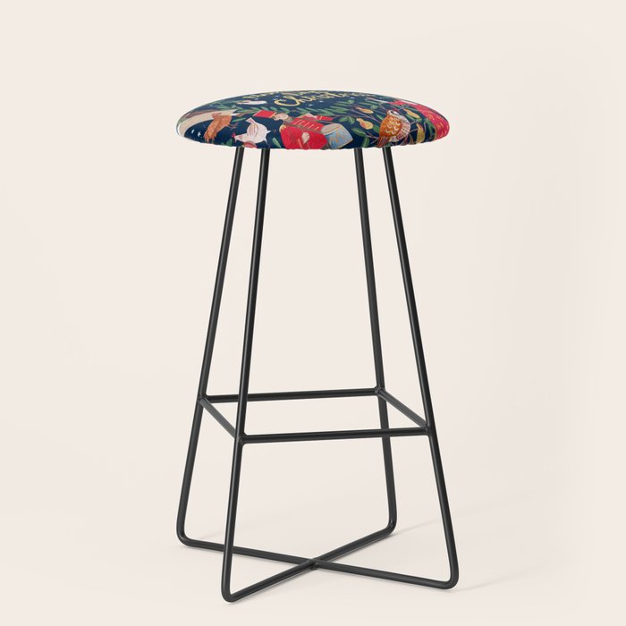 The 12 days of Christmas song illustration Stool Gallery Image 1