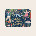 The 12 days of Christmas song illustration Bath Mat Gallery Image 1