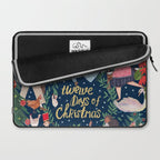 The 12 days of Christmas song illustration Laptop Sleeve Gallery Image 2