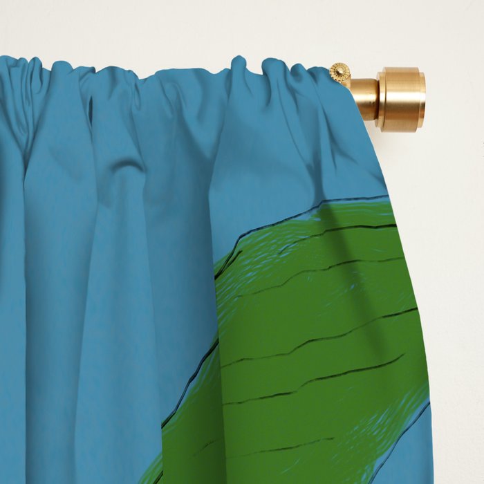 Sunflower Blue Sami Window Curtain Gallery Image 2