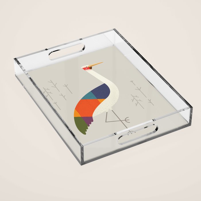 Brolga Acrylic Tray Gallery Image 1