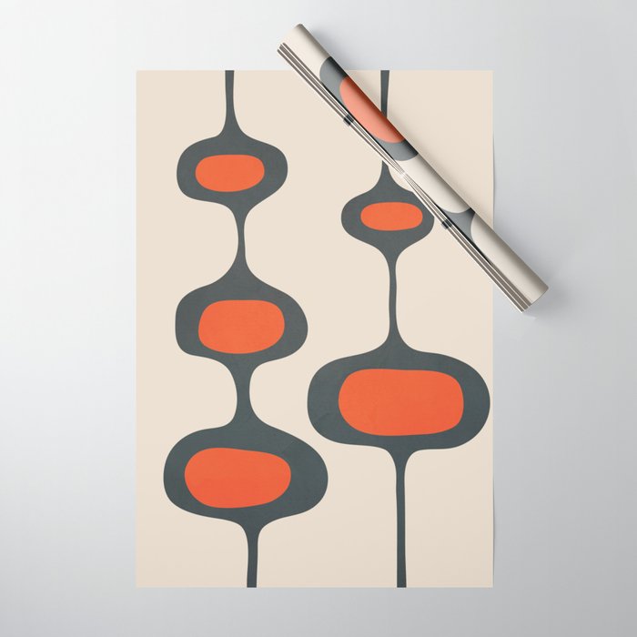 Mid-Century Modern Abstract Art 28 Wrapping Paper Gallery Image 1