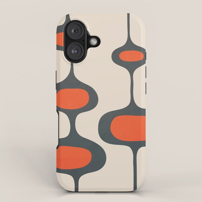 Mid-Century Modern Abstract Art 28 iPhone Case Gallery Image 1