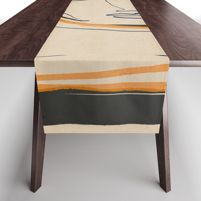Abstract Face 63 Table Runner Gallery Image 1