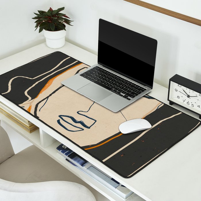 Abstract Face 63 Desk Mat Gallery Image 2