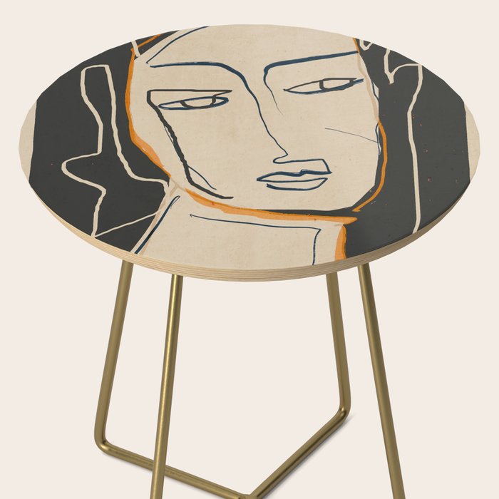 Abstract Face 63 Side Table Gallery Image 2