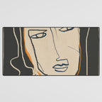 Abstract Face 63 Desk Mat Gallery Image 3