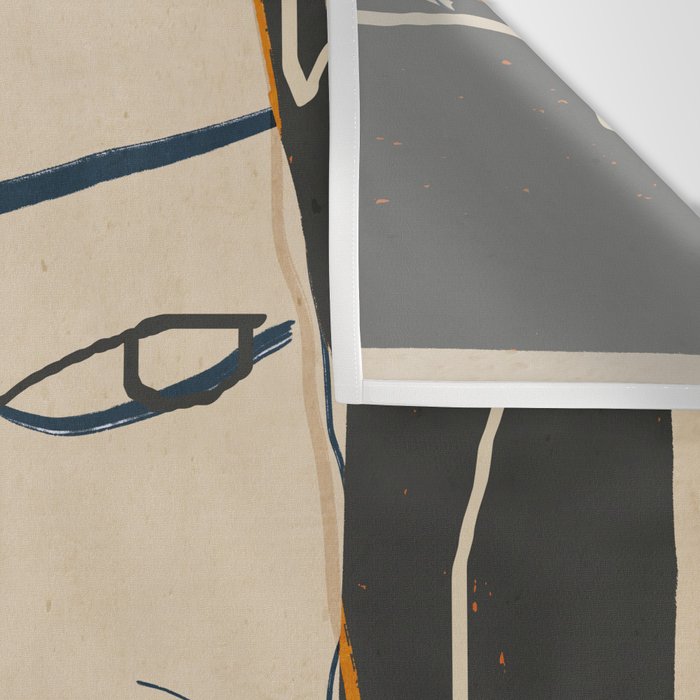 Abstract Face 63 Wall Tapestry Gallery Image 3