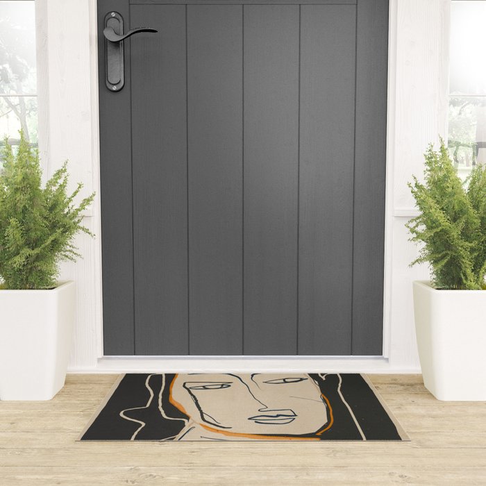 Abstract Face 63 Welcome Mat Gallery Image 3
