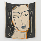 Abstract Face 63 Wall Tapestry Gallery Image 4