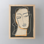 Abstract Face 63 Mini Art Print Gallery Image 1