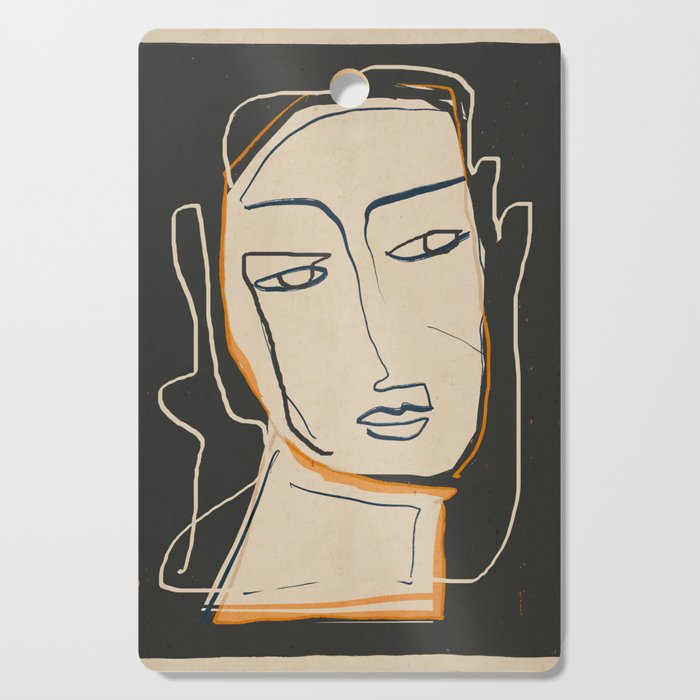 Abstract Face 63 Cutting Board Gallery Image 1