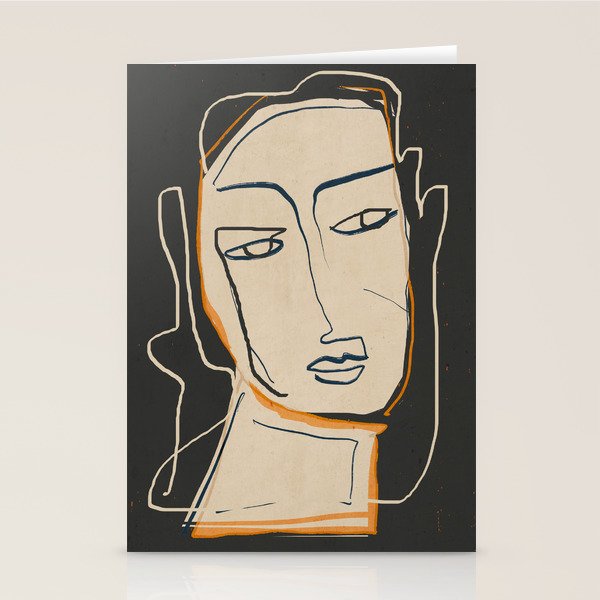 Abstract Face 63 Stationery Card Gallery Image 2