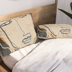 Abstract Face 63 Pillow Sham Gallery Image 2